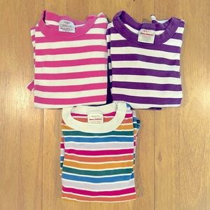 Hanna Andersson Three pairs long sleeve pajamas